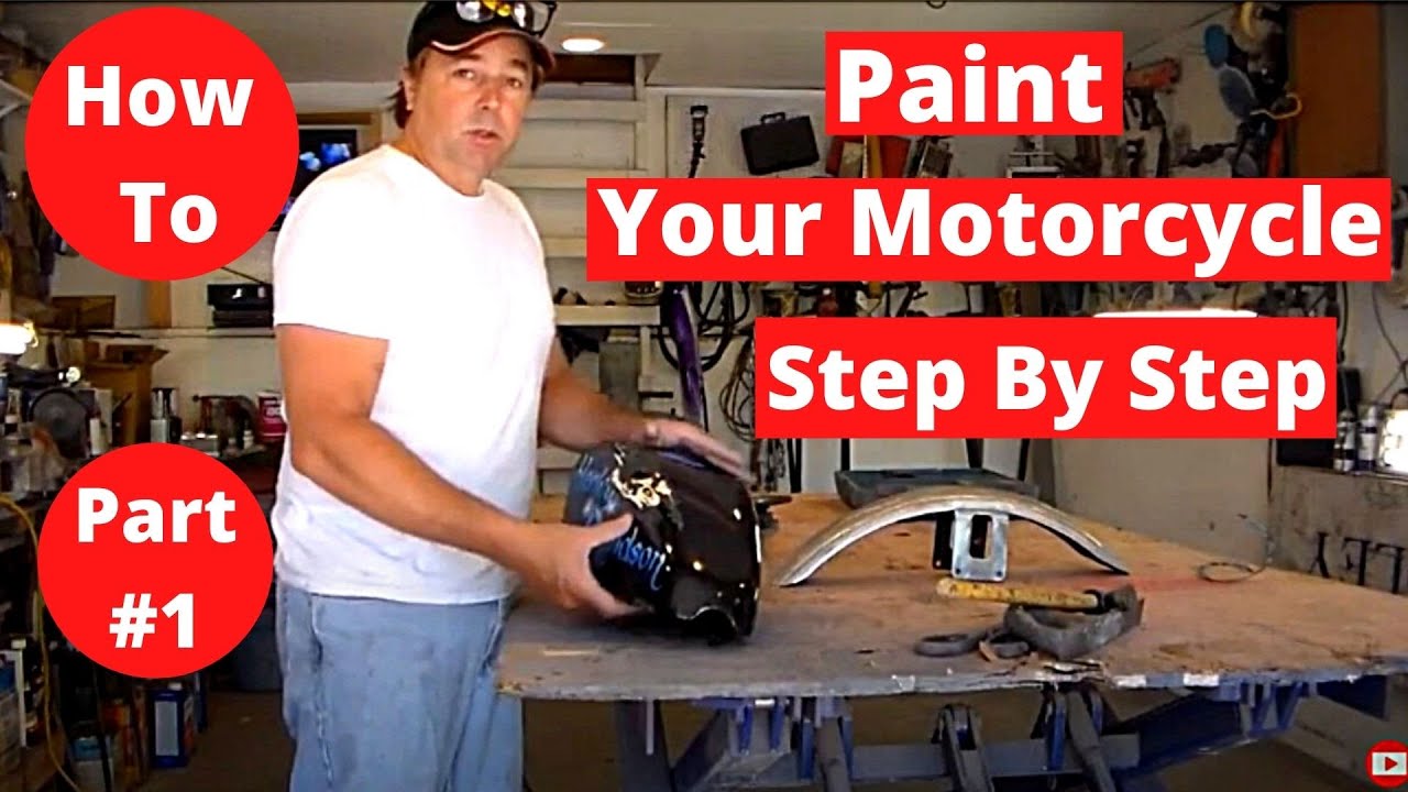 How To Paint Your Motorcycle Tank & Fenders Step By Step Part1 YouTube