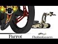 Amazing robots fight: Parrot Jumping Sumo vs. Roboteam MTGR