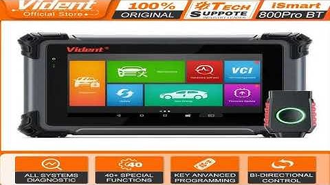 VIDENT iSmart800Pro BT Car Diagnostic with EEPROM Chip Read Bi-Directional Test 40+ Reset