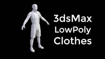 3dsmax basics: Lowpoly face and clothes