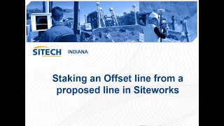 Staking an offset line from a proposed line in Siteworks Net Worth