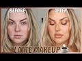 my version of the viral LATTE MAKEUP trend ☕