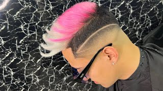 Platinado paso a paso con diseño rosa pastel 🔥🔥🔥🔥