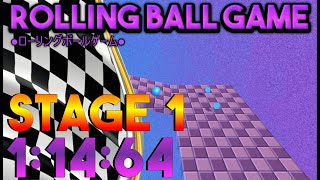 ROLLING BALL GAME - Stage I (1:14:64) screenshot 2