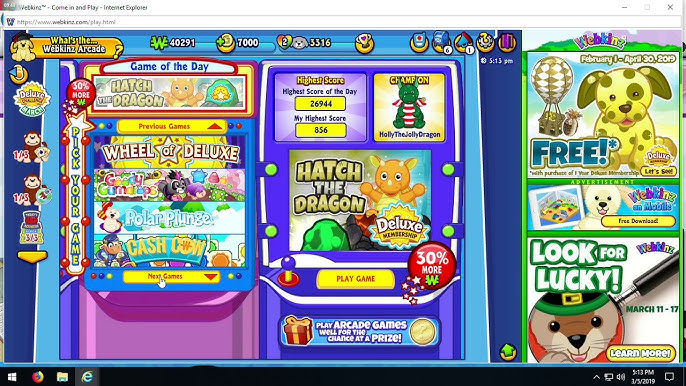 Bananza (game), Webkinz Wiki