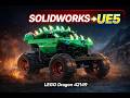 From SolidWorks to Unreal Engine 5  LEGO 42149 Monster Jam Dragon