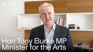 AFTRS 50th anniversary | Hon Tony Burke MP Minister for the Arts
Hon Tony Burke MP, Minister for the Arts celebrates the five decades of the National Screen and Audio School championing AFTRS technicians and storytellers as, “essential workers,” whose contributions are vital to Australian culture.
Read about our 50th-anniversary celebrations
↳ https://www.aftrs.edu.au/50/
Talk to AFTRS:
↳ Facebook: https://www.facebook.com/aftrs
↳ Instagram: https://instagram.com/aftrs
↳ TikTok: https://www.tiktok.com/@aftrsgoodcontent
↳ LinkedIn: https://www.linkedin.com/school/australian-film-television-and-radio-school/
↳ X: https://twitter.com/aftrs
Find out more about the Australian Film Television and Radio School (AFTRS):
↳ https://www.aftrs.edu.au AFTRS 50th anniversary | Hon Tony Burke MP Minister for the Arts