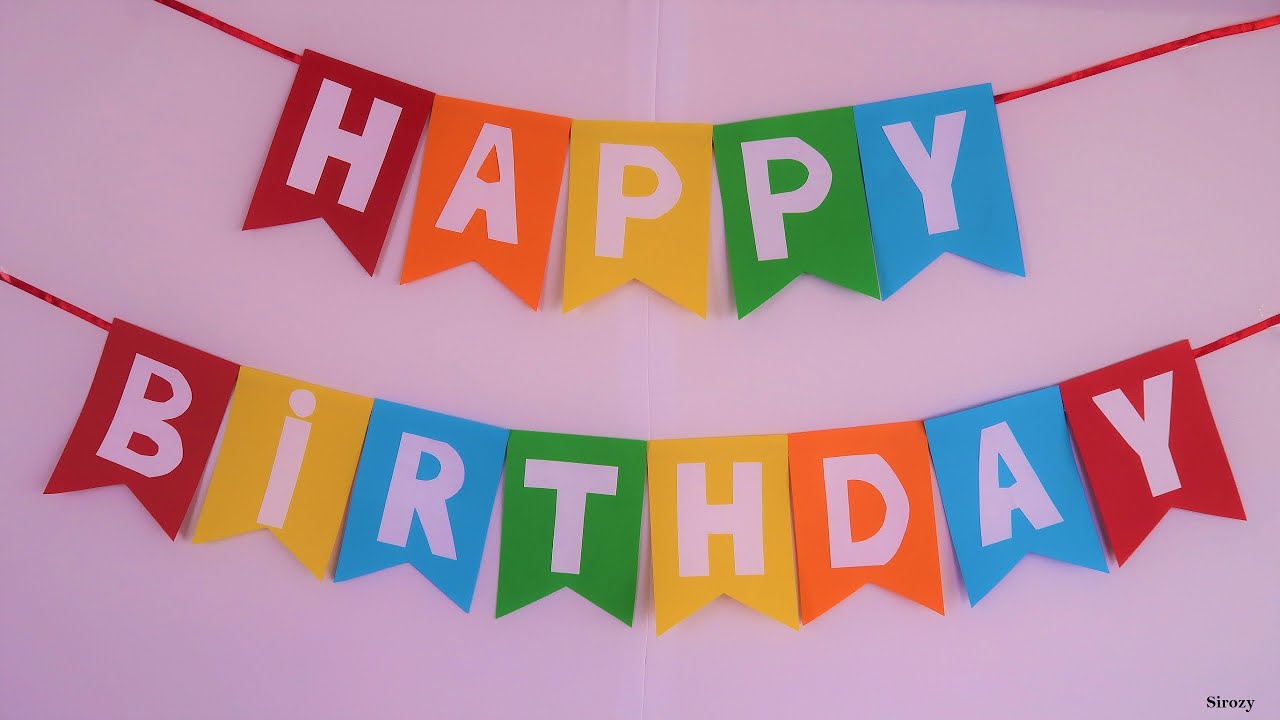 Happy Birthday Banner Design With Photo