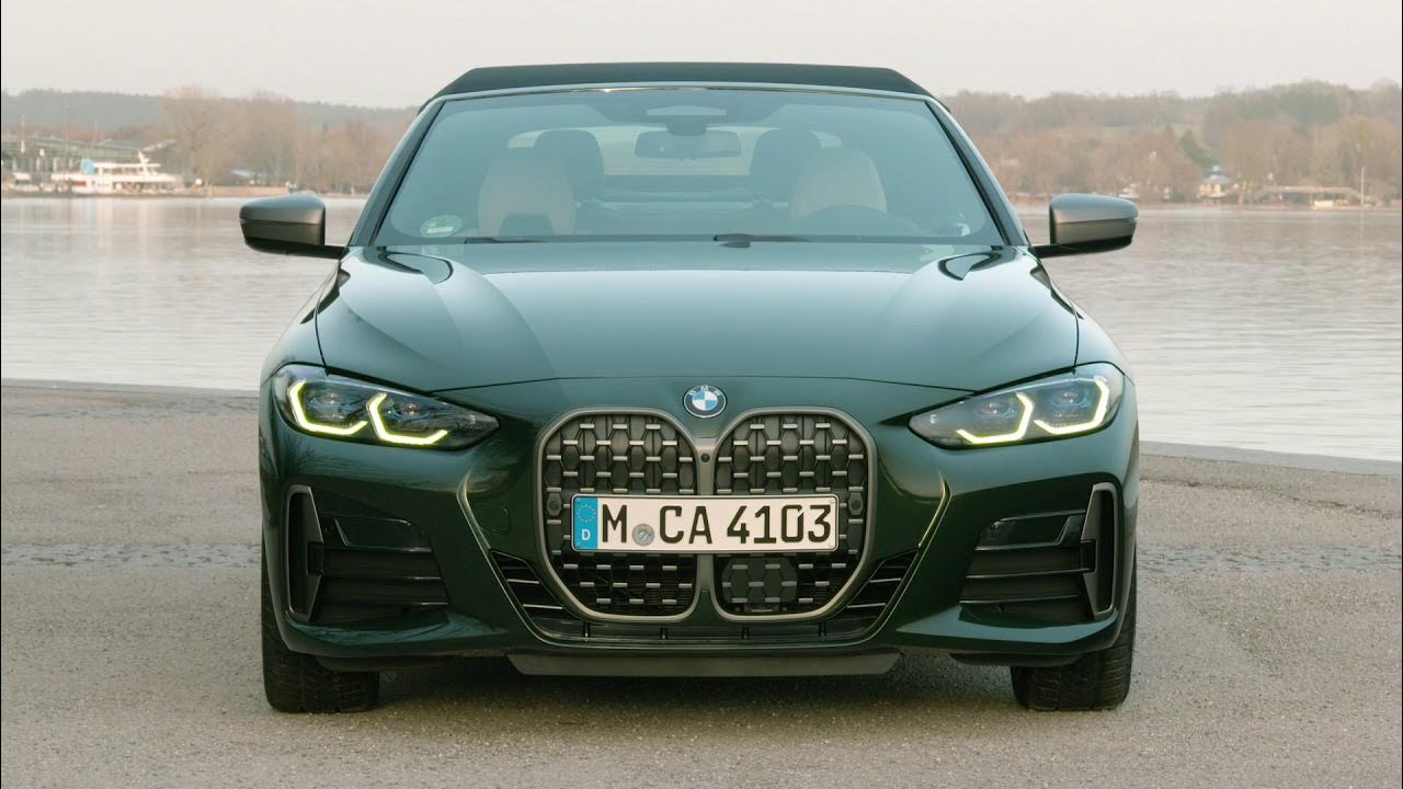BMW M440i xDrive Cabrio (G23) in San Remo Grün metallic Footage Material YouTube