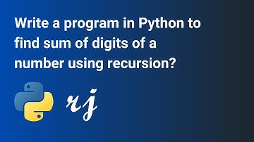 Write a program in Python to find sum of digits of a number using recursion?