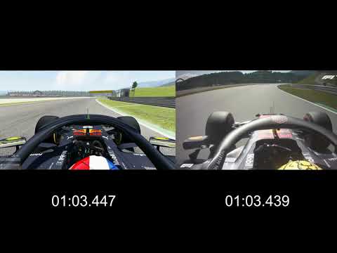 AC vs Reality F1 Comparison Lap 1:03.4