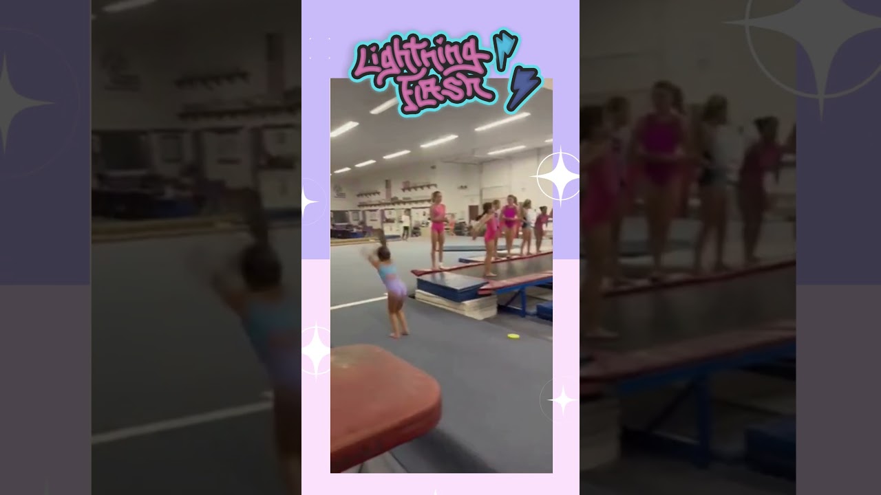 Catherine lighting up the gym in her Lighting Flash leo!