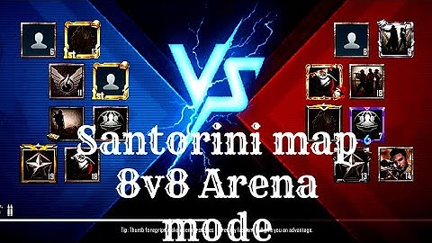 BGMI NEW 8V8 ARENA MODE | SANTORINI MAP BGMI | 8V8 ARENA MODE PUBG | BGMI NEW ARENA MODE | 8v8 mode