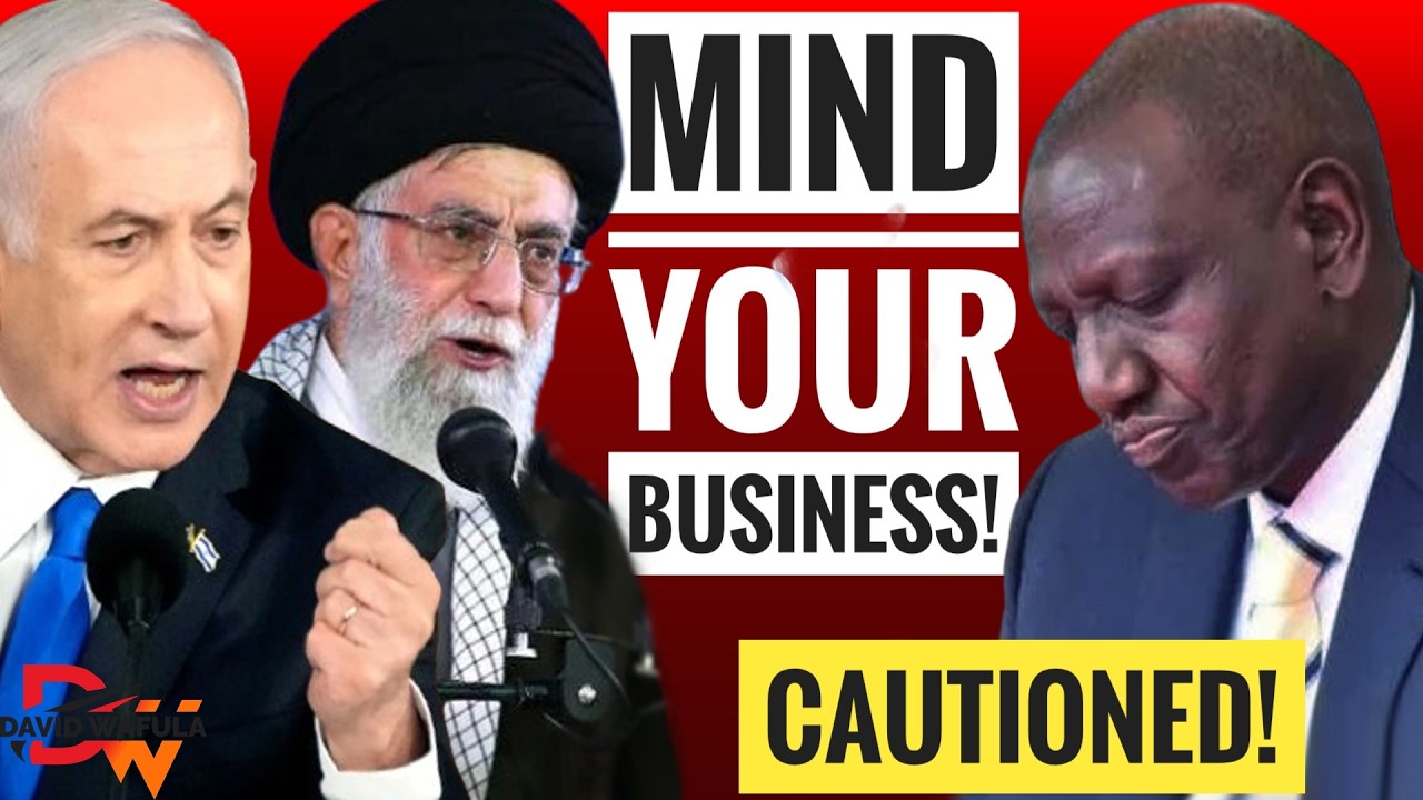 RUTO WARNED TO STAY OUT OF MIDDLE EAST WAR AND TO REDUCE KIHEREHERE!