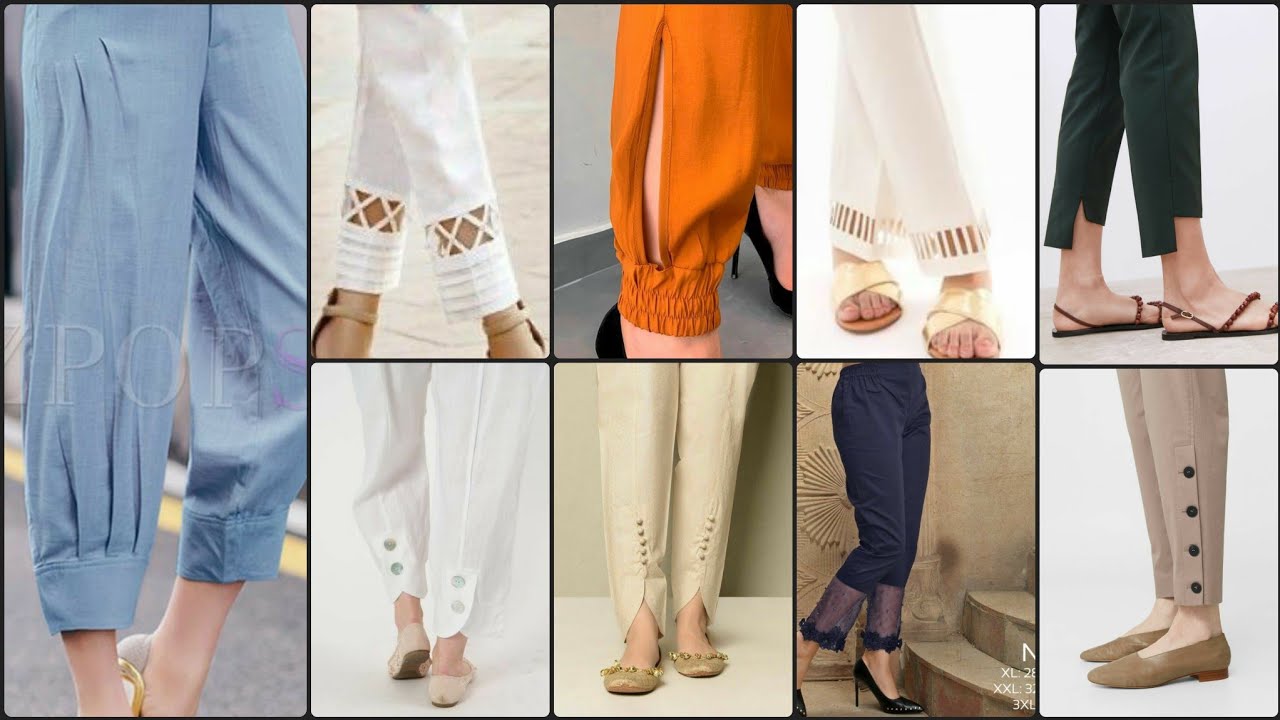 Latest very Stylish  Cross pearl Designer Cotton Fancy pants/Trouser/Plazz/tulip pant & Capri Design