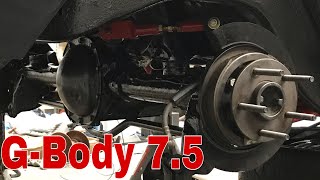 GBODY 7.5 REAR END UPGRADE / ARP STUDS , DISC BRAKES , AXLES , UPPER  LOWER CONTROL ARMS BUSHINGS