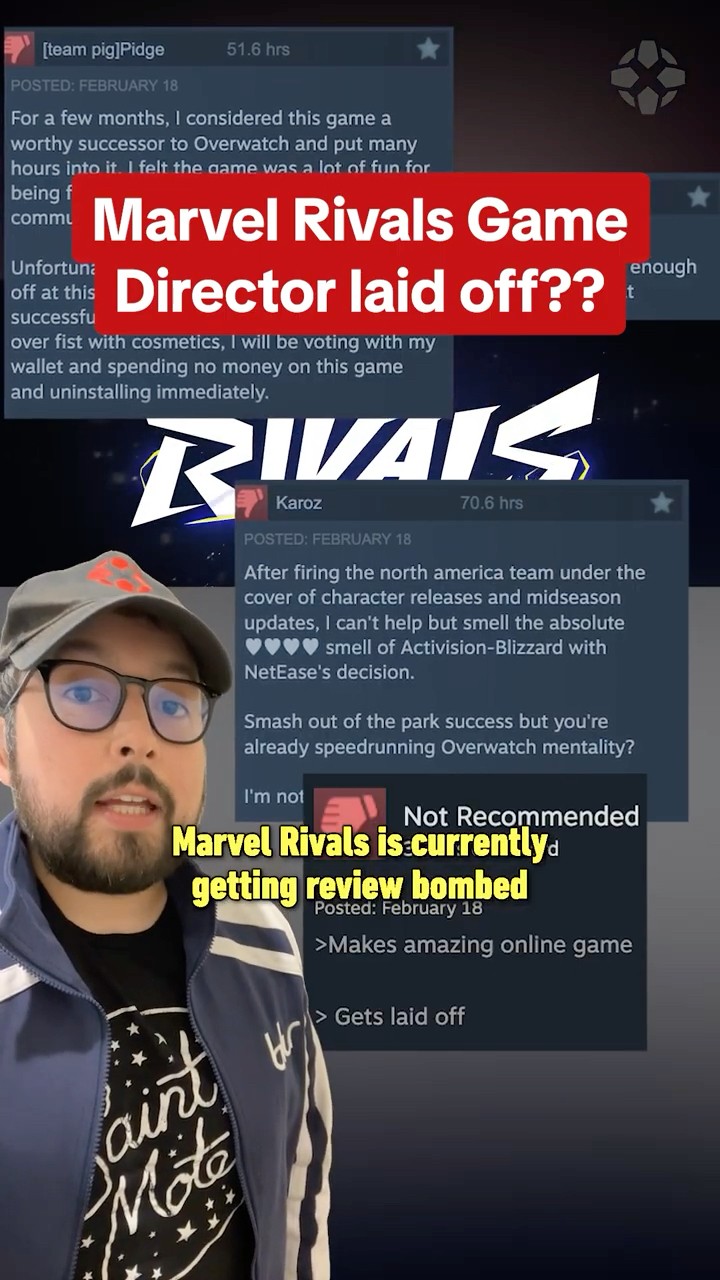Marvel Rivals isn't even safe from layoffs in the game industry... #marvelrivals #gaming #layoffs
