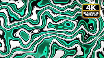 Mint Psychedelic Loop 1h | Abstract Lines & Shapes | 4K Relaxing Screensaver
