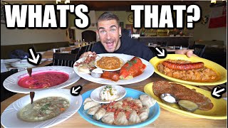 Smoked Sausage And Pickle Soup? EXTREME Polish Food Menu Challenge! Hidden Gem Restaurant