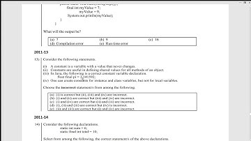BIT-Sem-1 (Programming-Java) Lesson-3 (Data-Types and Variables) [ Part-18]