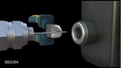 Belden W-Series® Hardline Three-Piece Connectors