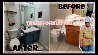 EXTREME BATHROOM MAKEOVER! Paradise inspired-Compete transformation ✨️ #bathroommakeover Part Two