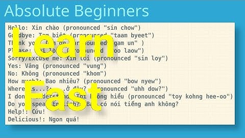 🇻🇳 Learn Vietnamese Fast for Absolute Beginners