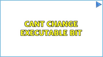 Ubuntu: Cant change executable bit