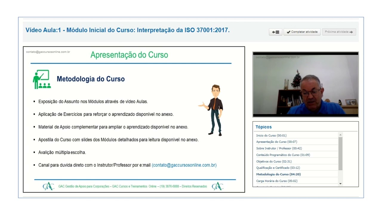 Curso de Interpretação e Implementação da Norma ISO 37001:2017.