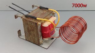 How to Get Free Electricity Forever 7000w With Transformer 12v to 220v Use Fan And Magnets