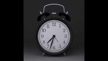 Making an alarm clock in Maya