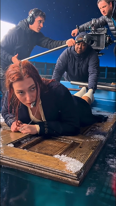 Titanic BTS – The Door Scene Filmed For Real! 😱🚢🎥🔥 ~ #shorts #shortsfeed