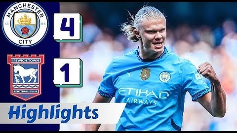 Manchester City vs Ipswich Town 4-1 All Goals & Highlights 2024 🔥 Erling Haaland Hat-Trick
