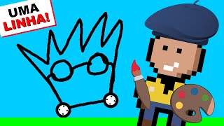 TENHO QUE DESENHAR CARROS com apenas UMA LINHA!!! (Car Drawing Game)