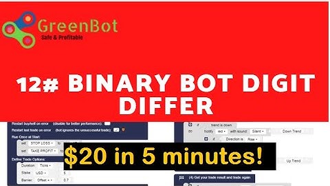 Vid 12# Binary Bot Digit Differ $20 in 5 Minutes