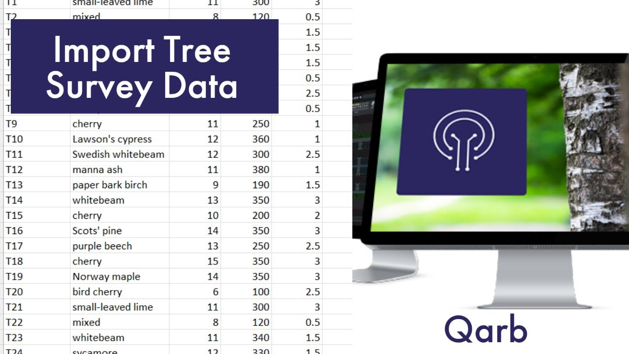 Import Tree Survey Data Into Qarb - YouTube