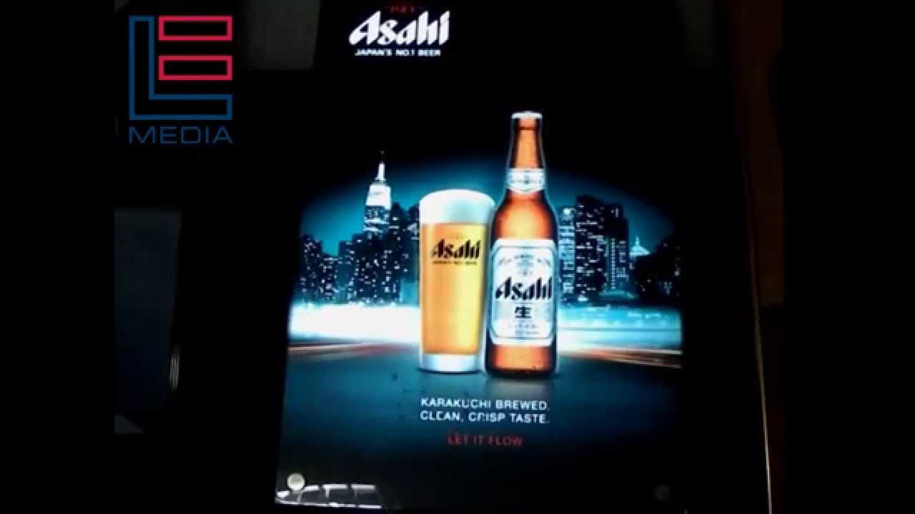 EL панель для "Асахи" в жесткой основе