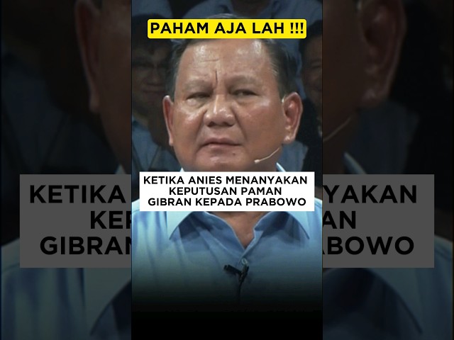 DITANYA ANIES MALAH NGAMOK ‼️ #shorts #beritaviral #prabowodebatcapres #aniesprabowo class=