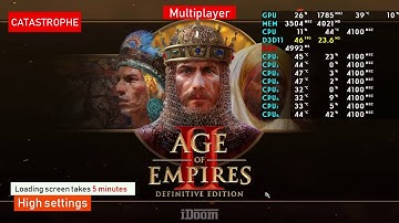 AoE2:DE GTX 1050 Ti Benchmark |Low/Mid/High/Ultra|+The Misleading Official Recommendation |1080p |