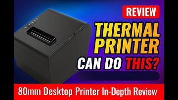 🔥Can thermal printers be used this way? In-depth review of 80mm desktop printers #printerreview