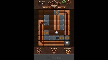 Roll The Ball Slide Puzzle 2 - Moves Basic H Level 17 Walkthrough