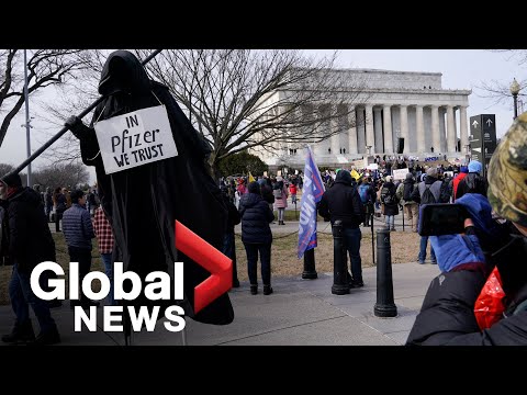 COVID-19: Thousands march on Washington Monument to protest mask and vaccine mandates