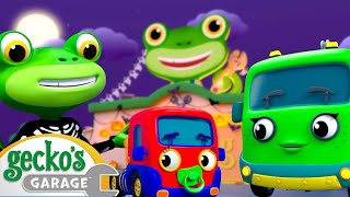 Gecko's Garage Trick or Treat | Gecko's Garage Halloween Cartoons | Moonbug Halloween for Kids