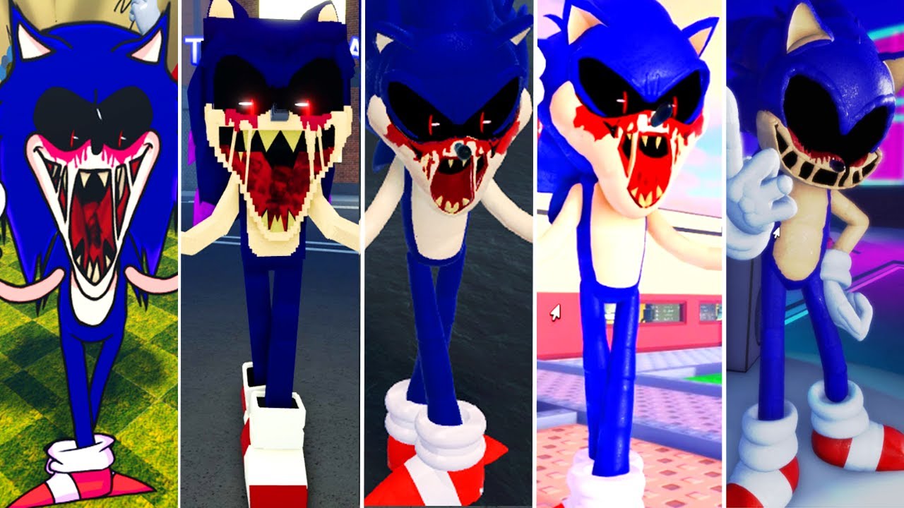 TODAS AS TRANSFORMAÇÕES MAIS ASSUSTADORAS DO SONIC NO ROBLOX