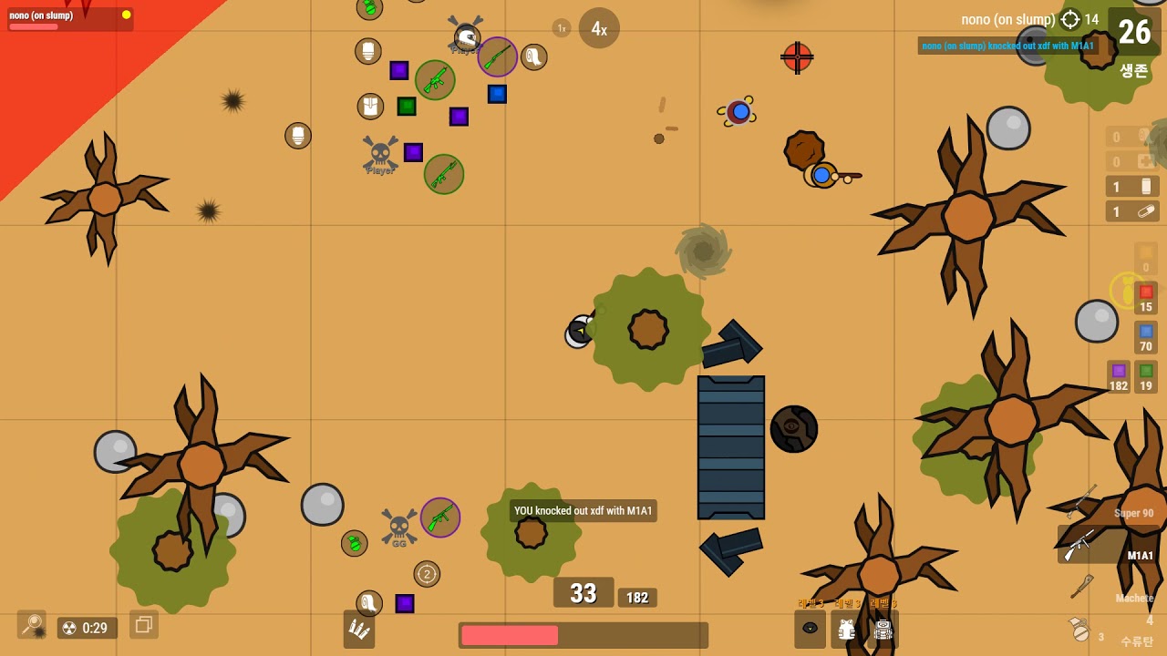 Surviv.io 27 kill super botslay on Desert mode!