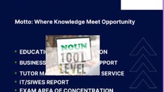 NOU 107 CLASS (E-EXAM LECTURE)