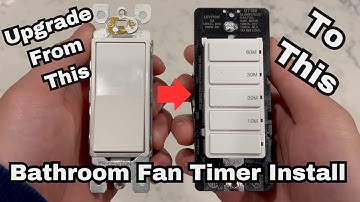 Installing a Bathroom Fan Timer Switch - Leviton Decora 60min