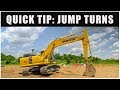 How to do an excavator jump turn  quick tips  excavator training