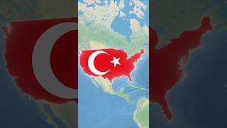 What if Turkey and United states Swapped Places? #shorts #map #geography