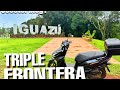 La manera más rápida de ir de  Argentina Brasil Paraguay, Puerto Iguazú a Ciudad Del a este MOTO